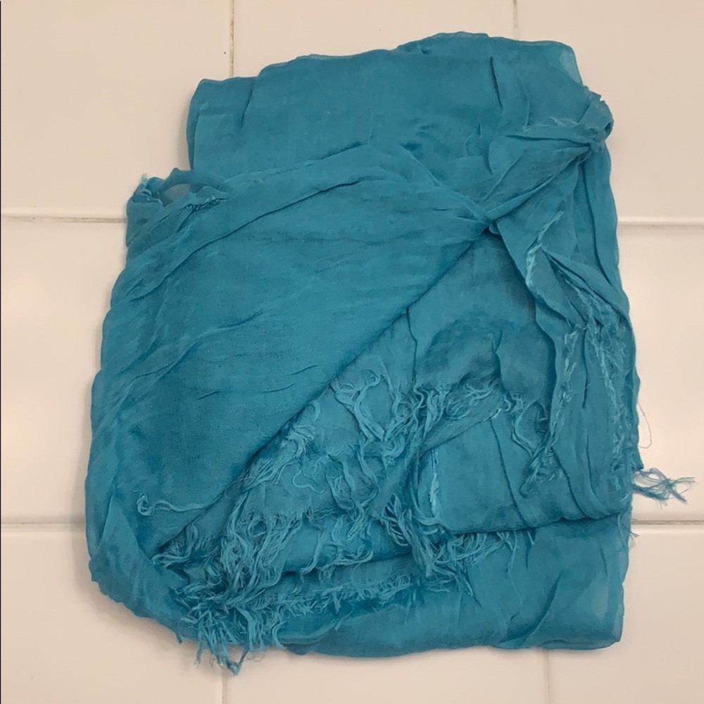Blue Gauzey Scarf